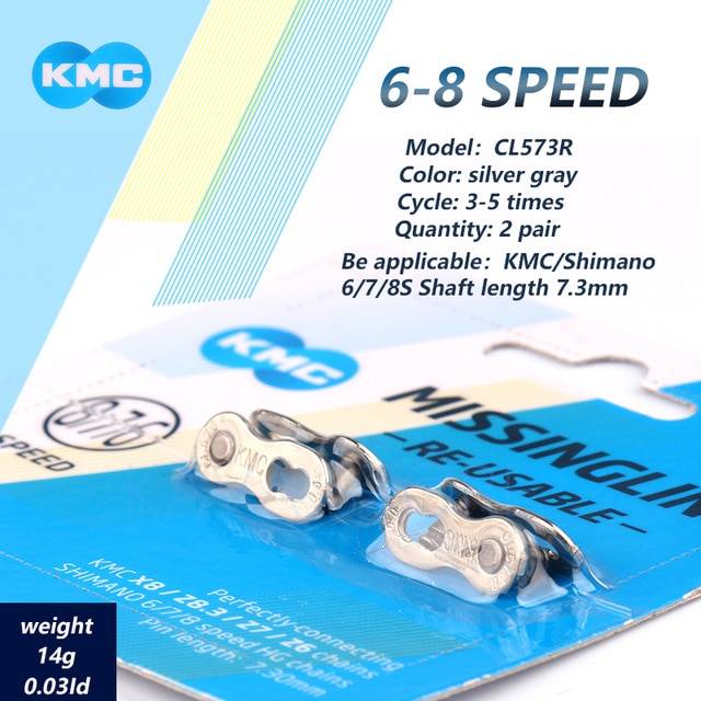 2 Pairs KMC Bicycle Chain Missing Link 6/7/8/9/10/11/12 Speed Bicycles Reusable Chain Magic Clasp Silver Gold Chain Color : 6-8S CL573R Silver|9S CL566R Silver|10S CL559R Silver|11S CL555R Silver|12S CL552 Silver|9S CL566R Gold|10S CL559R Gold|11S CL555R Gold|12S CL552 Gold 2 Pairs KMC Bicycle Chain Missing Link 6/7/8/9/10/11/12 Speed Bicycles Reusable Chain Magic Clasp Silver Gold Chain Color : 6-8S CL573R Silver|9S CL566R Silver|10S CL559R Silver|11S CL555R Silver|12S CL552 Silver|9S CL566R Gold|10S CL559R Gold|11S CL555R Gold|12S CL552 Gold