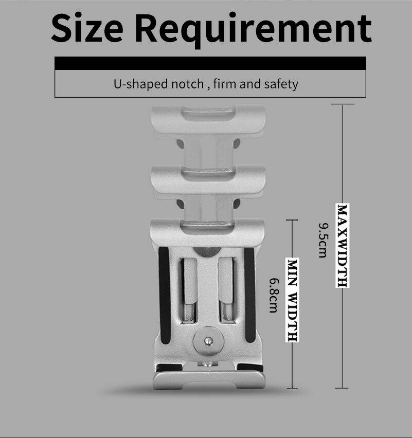 Universal Aluminum Bicycle Phone Holder Universal Aluminum Bicycle Phone Holder