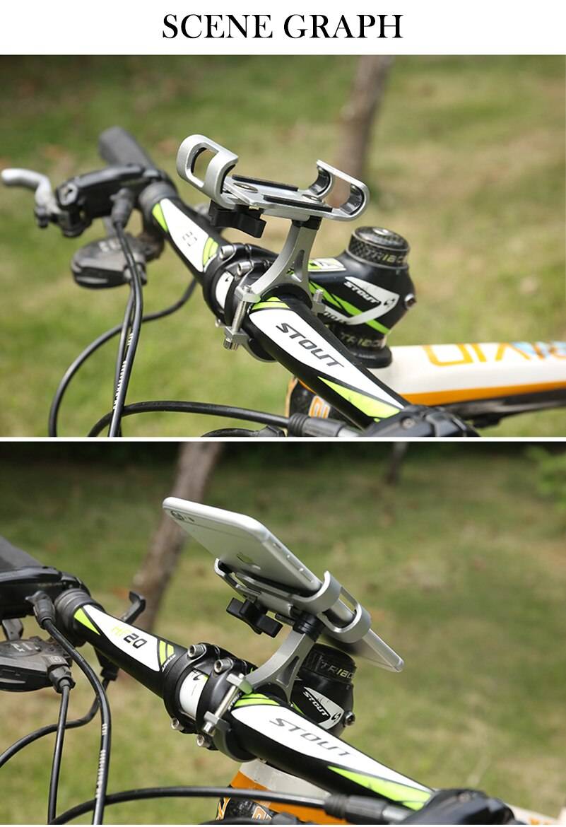 Universal Aluminum Bicycle Phone Holder Universal Aluminum Bicycle Phone Holder