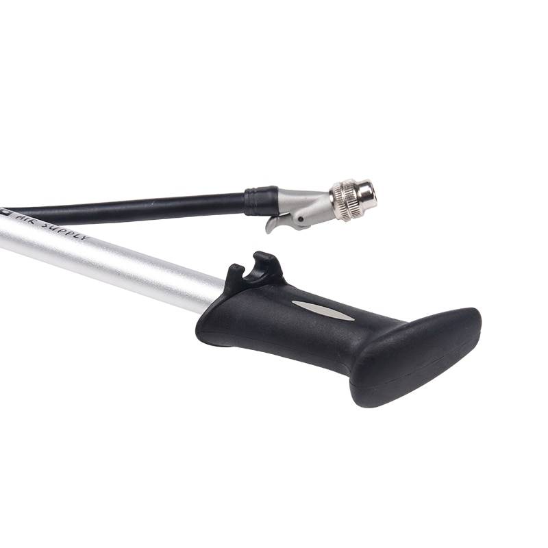Aluminum Bicycle Pump with Rotating Hose Bicycle Accessories Bicycle Pumps Color : Silver|Black Aluminum Bicycle Pump with Rotating Hose Bicycle Accessories Bicycle Pumps Color : Silver|Black