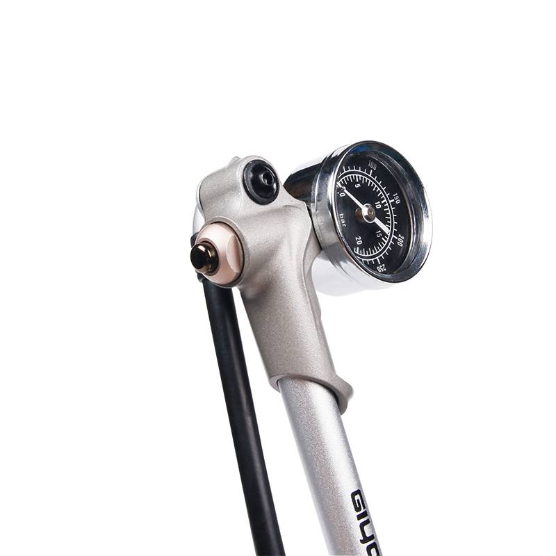 Aluminum Bicycle Pump with Rotating Hose Bicycle Accessories Bicycle Pumps Color : Silver|Black Aluminum Bicycle Pump with Rotating Hose Bicycle Accessories Bicycle Pumps Color : Silver|Black