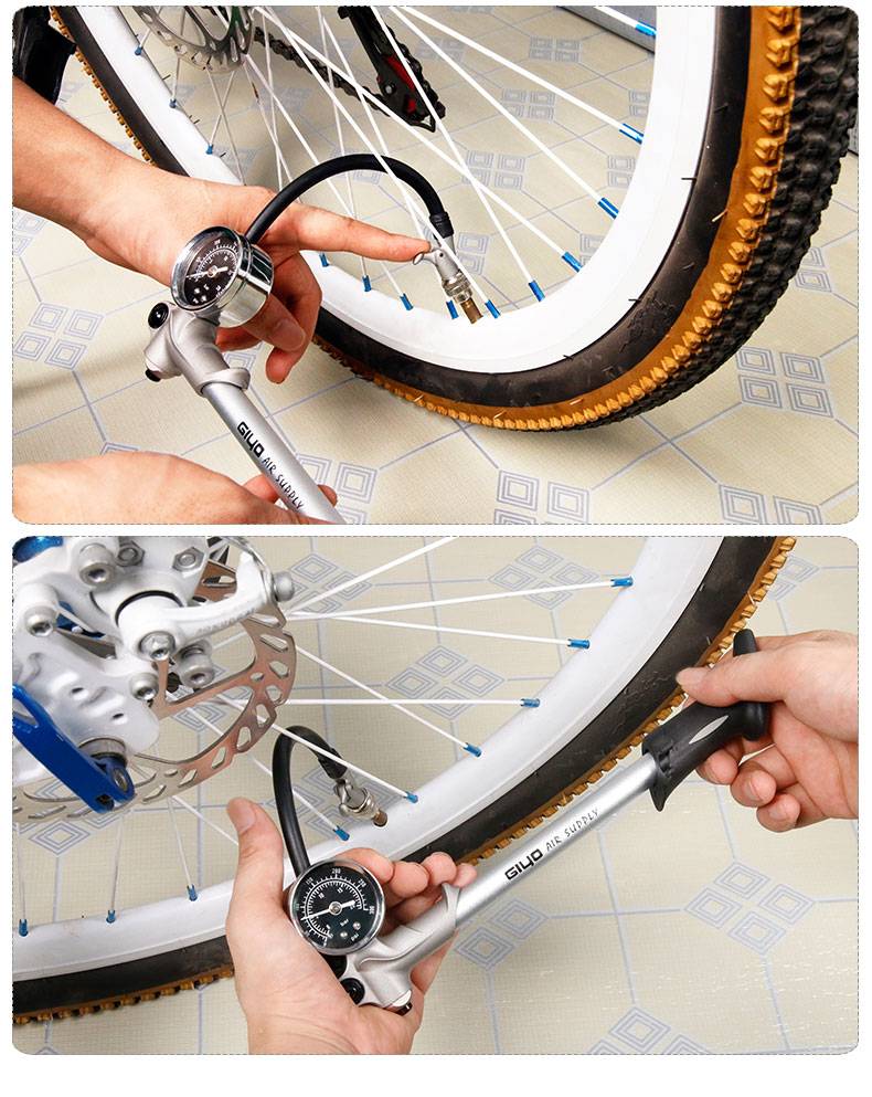Aluminum Bicycle Pump with Rotating Hose Aluminum Bicycle Pump with Rotating Hose