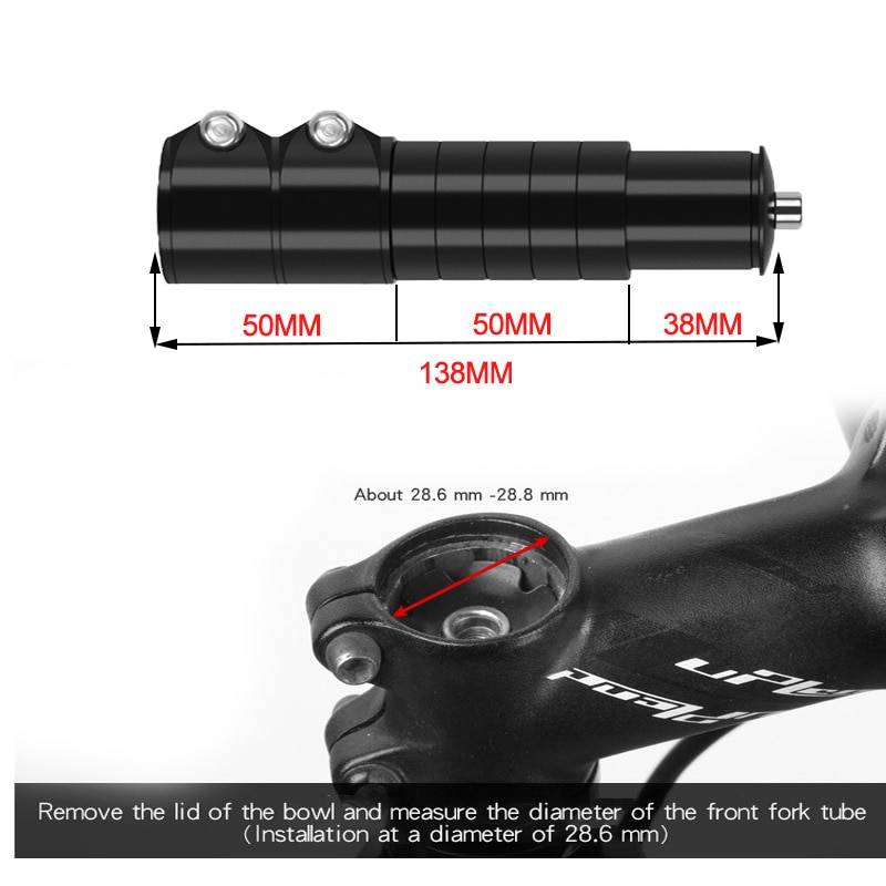 12/13cm Bicycle Handlebar Extender Bike Stem Increased MTB Bike Fork Stem Rise Up Extension Adapter Bicycle Parts Accessories Bicycle Stem Parts Color : 12cm black|13cm black|12cm Silver|13cm Silver|12cm blue|13cm blue|12cm gold|13cm gold|12cm red|13cm red 12/13cm Bicycle Handlebar Extender Bike Stem Increased MTB Bike Fork Stem Rise Up Extension Adapter Bicycle Parts Accessories Bicycle Stem Parts Color : 12cm black|13cm black|12cm Silver|13cm Silver|12cm blue|13cm blue|12cm gold|13cm gold|12cm red|13cm red