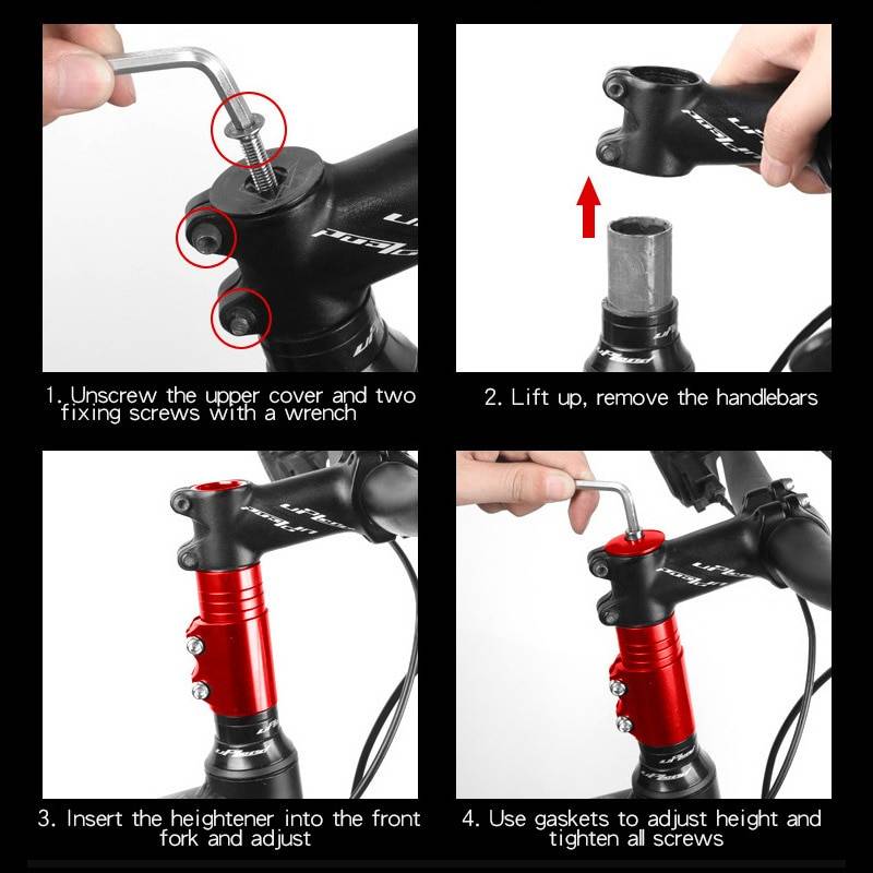 12/13cm Bicycle Handlebar Extender Bike Stem Increased MTB Bike Fork Stem Rise Up Extension Adapter Bicycle Parts Accessories Bicycle Stem Parts Color : 12cm black|13cm black|12cm Silver|13cm Silver|12cm blue|13cm blue|12cm gold|13cm gold|12cm red|13cm red 12/13cm Bicycle Handlebar Extender Bike Stem Increased MTB Bike Fork Stem Rise Up Extension Adapter Bicycle Parts Accessories Bicycle Stem Parts Color : 12cm black|13cm black|12cm Silver|13cm Silver|12cm blue|13cm blue|12cm gold|13cm gold|12cm red|13cm red