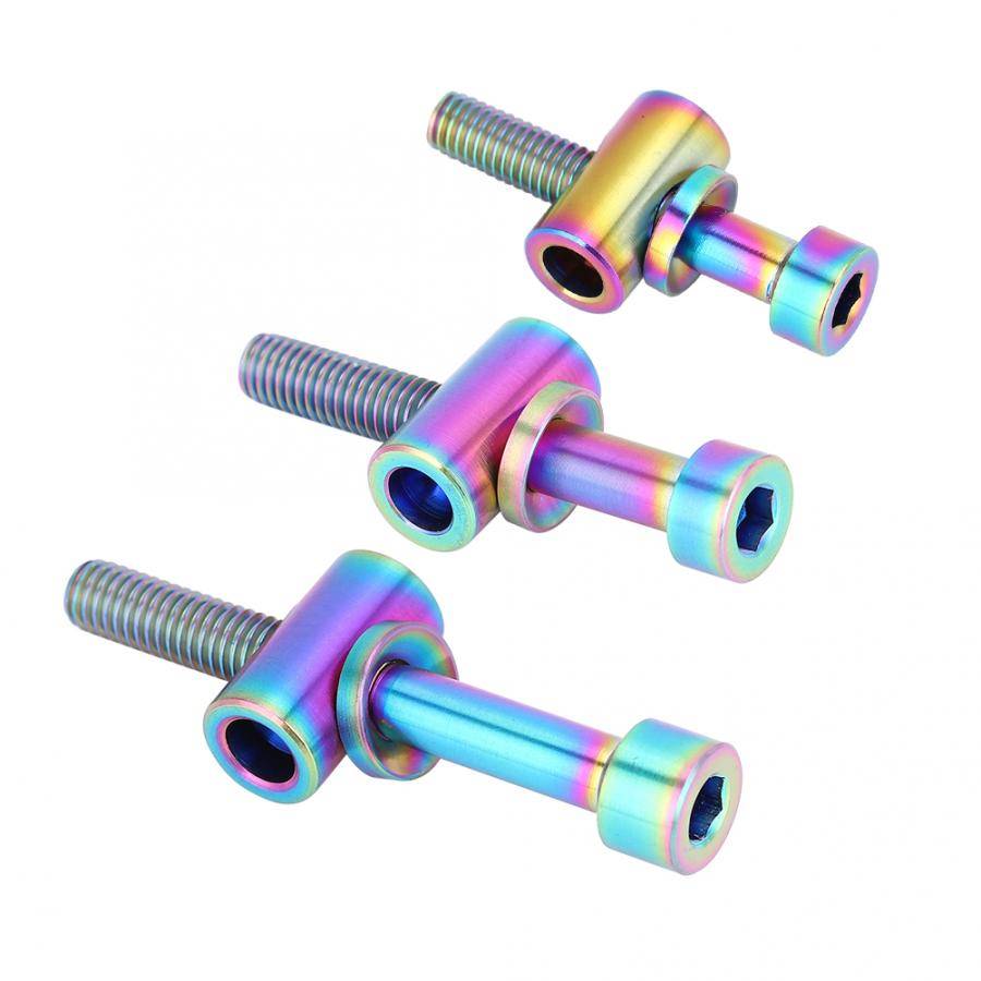Shockproof M5x30/35/40mm ForTITANIUM Alloy Bicycle Seatpost Fixed Bolt Round Head Screw For Bicycle Accessory Parts Screw Color : Titanium M5X35|Titanium M5X30|Titanium M5X40|Rainbow M5X35|Rainbow M5X40|Rainbow M5X30 Shockproof M5x30/35/40mm ForTITANIUM Alloy Bicycle Seatpost Fixed Bolt Round Head Screw For Bicycle Accessory Parts Screw Color : Titanium M5X35|Titanium M5X30|Titanium M5X40|Rainbow M5X35|Rainbow M5X40|Rainbow M5X30