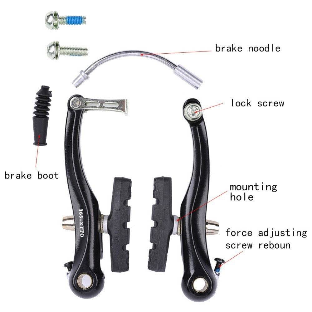 ZTTO Bike MTB Mountain Bicycle BMX Cruiser Linear Pull V Brake Caliper Set With Brake Pads v brake Bicycle Brake lever Parts Color : 2 pair|1 pair ZTTO Bike MTB Mountain Bicycle BMX Cruiser Linear Pull V Brake Caliper Set With Brake Pads v brake Bicycle Brake lever Parts Color : 2 pair|1 pair