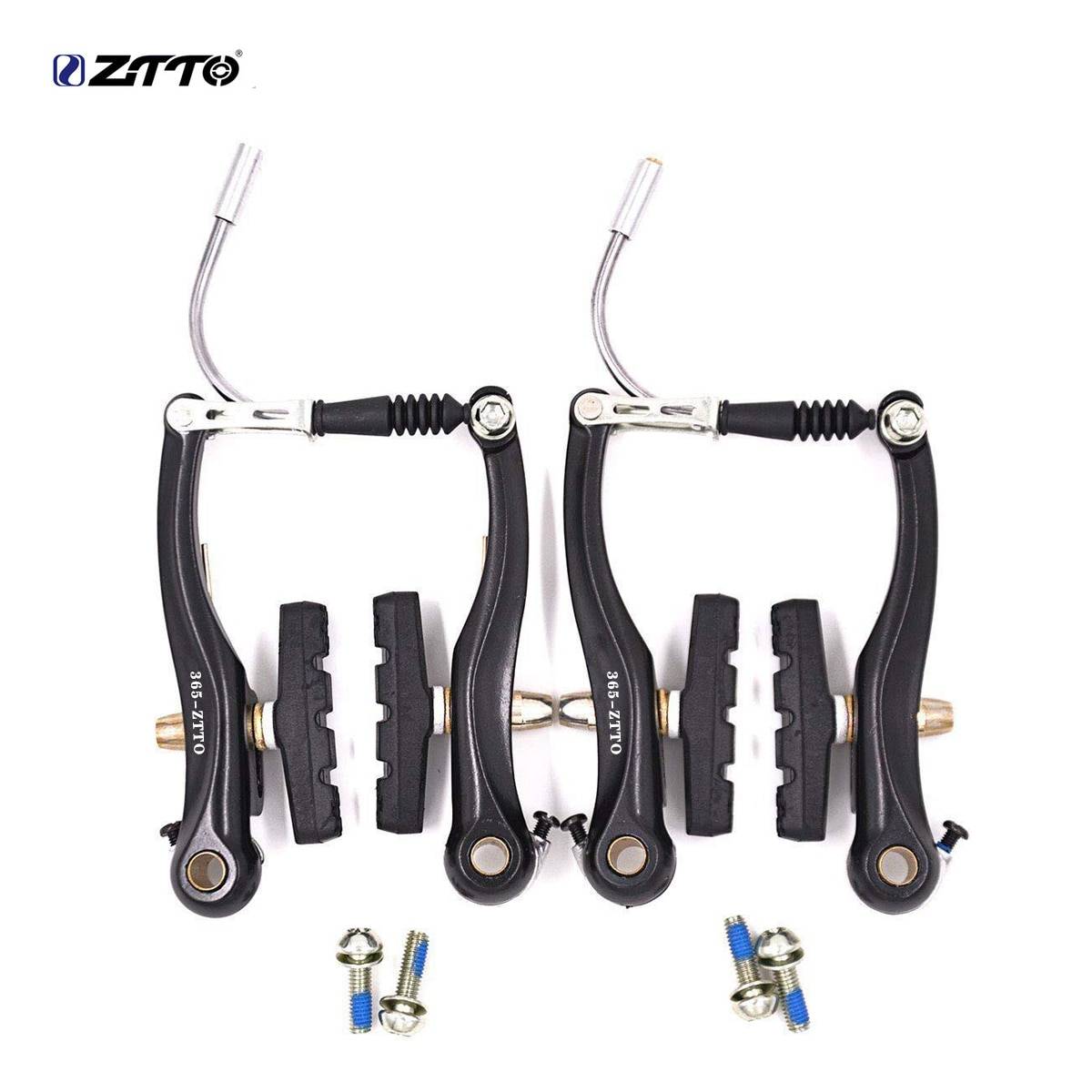 ZTTO Bike MTB Mountain Bicycle BMX Cruiser Linear Pull V Brake Caliper Set With Brake Pads v brake Bicycle Brake lever Parts Color : 2 pair|1 pair ZTTO Bike MTB Mountain Bicycle BMX Cruiser Linear Pull V Brake Caliper Set With Brake Pads v brake Bicycle Brake lever Parts Color : 2 pair|1 pair