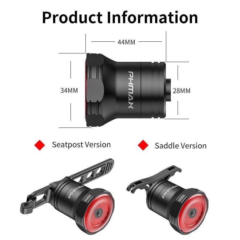PHMAX Rear Light Bicycle High Visibility Taillight LED Smart Brake Auto Sensing Bike Light IPX6 Waterproof Charging Tail Light Accessories Bicycle Light PHMAX Rear Light Bicycle High Visibility Taillight LED Smart Brake Auto Sensing Bike Light IPX6 Waterproof Charging Tail Light Accessories Bicycle Light  Bike Style Store https://bikestylestore.com https://bikestylestore.com/phmax-rear-light-bicycle-high-visibility-taillight-led-smart-brake-auto-sensing-bike-light-ipx6-waterproof-charging-tail-light/